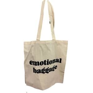 Unbranded Custom Made Cotton Tote Bag Emotional Baggage NEW